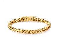 LUCKY2+7 Bracelet pour homme en acier inoxydable avec fermoir déployant - Cadeau pour papa, grand-père, petit ami, mari, fils, frère