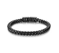 LUCKY2+7 Bracelet pour homme en acier inoxydable avec fermoir déployant - Cadeau pour papa, grand-père, petit ami, mari, fils, frère