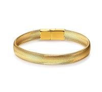 LUCKY2+7 Bracelets pour hommes - Bracelet en acier inoxydable avec fermoir magnétique et chaîne Franco