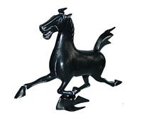 LuckyBuddha Statue de décoration créative, Imitation Vintage d'un Cheval au Galop en Bronze sur Une Hirondelle Volante, Statues et Sculptures, décoration de Bureau, Maison