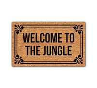 LuckyChu Paillasson humoristique « Welcome to The Jungle » Tapis de sol antidérapant Entrée intérieure extérieure salle de bain cuisine Tapis en caoutchouc 76,2 x 45,7 cm