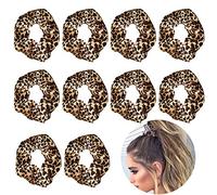 Luckycivia Lot de 10 chouchous extensibles à imprimé léopard pour femmes et filles (style 1)
