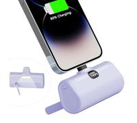LUCKYDUO Mini Batterie Externe 5000mAh Ultra-Compact Power Bank Charge Rapide Petit Chargeur Portable Compatible pour iPhone 14/13/12
