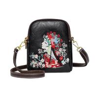 LuckyGGT Sac à bandoulière style national broderie Hua Dan sac à bandoulière style ethnique design de niche sac décontracté pour les trajets quotidiens sac tout-aller