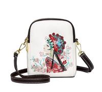 LuckyGGT Sac à bandoulière style national broderie Hua Dan sac à bandoulière style ethnique design de niche sac décontracté pour les trajets quotidiens sac tout-aller