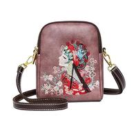 LuckyGGT Sac à bandoulière style national broderie Hua Dan sac à bandoulière style ethnique design de niche sac décontracté pour les trajets quotidiens sac tout-aller