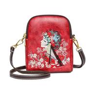 LuckyGGT Sac à bandoulière style national broderie Hua Dan sac à bandoulière style ethnique design de niche sac décontracté pour les trajets quotidiens sac tout-aller