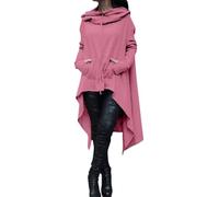 LuckyGGT Sweat-Shirt à Capuche Long à Manches Longues Automne Hiver Vêtements pour Femmes Patchwork Couleur Unie Dix Couleurs Huit Tailles