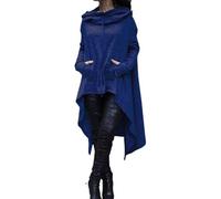 LuckyGGT Sweat-Shirt à Capuche Long à Manches Longues Automne Hiver Vêtements pour Femmes Patchwork Couleur Unie Dix Couleurs Huit Tailles