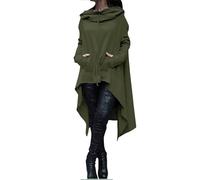 LuckyGGT Sweat-Shirt à Capuche Long à Manches Longues Automne Hiver Vêtements pour Femmes Patchwork Couleur Unie Dix Couleurs Huit Tailles
