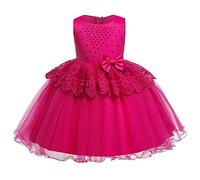 LuckyGirls Élégante Fille Robes Princesse Robe Formelle De Bal Enfants Filles Carnaval Robe Baptême Casual Robes sans Manches