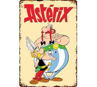 LUCKYLINDE Plaque en tôle rétro ASTERIX et OBELIX, série culte de bande dessinée française, 14 x 20 cm (Astérix et Obélix)
