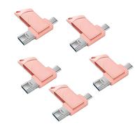 LUCKYMAX Lot de 5 Nouvelles clés USB de 8 Go c 3.0 clé USB 3.0 Memory Stick PenDrive OTG 3 en 1 Compatible avec Les PC/Les Nouveaux périphériques Mac/et Android (Type-C)
