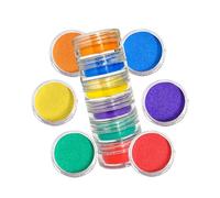 Luckymica Poudre de Mica, Lot de 6 Couleurs pour Résine Époxy, Set de 6 Pots de Pigments Portables pour DIY, Savon, Bougies, Nail Art et Loisirs Créatifs - Neon Bloom