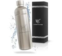 Luckymoose Infinity Bouteille en Inox machine a gazeifier l'eau 1,25L argent - Compatible avec la série LM Infinity, Aarke Carbonator 3 et Brita SodaOne - Écologique & incassable