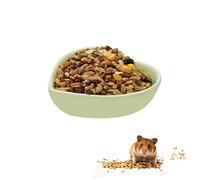LuckyOpt Bol pour hamster, bol en céramique en forme de cœur, bol d'eau lavable pour hamster, cochon d'Inde, gerbille, hérisson, chinchilla, perroquet (vert)