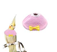 LuckyOpt Collier de récupération d'oiseau anti-tombe - Guérison des plaies - Pour perroquet - Collier de protection pour petits oiseaux (jaune, S)