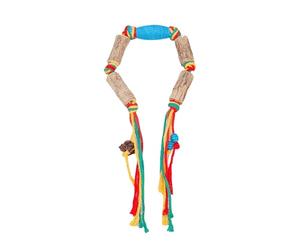 LuckyOpt Silvervine Jouet pour chat avec herbe à chat, corde à mâcher colorée 4 en 1 pour chat, jouet sûr pour le nettoyage des dents, tuer le temps et soulager le stress (bleu)