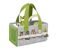 LuckySign Toniebox Sac de transport pour figurines et boîte avec accessoires de rangement léger et grande capacité Vert 26 x 14 x 14 cm