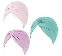 Luckystaryuan Lot de 3 bonnets chimio doux et légers pour les patients souffrant de cancer - -