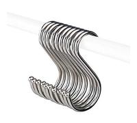 luckything 10 Crochet en S INOX, Crochets De Suspension en S, Crochet De Boucher pour La Cuisine, La Salle De Bains, La Chambre À Coucher Et Le Bureau