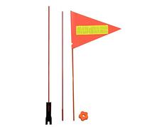 luckything Vélo, Drapeau Vélo pour Enfant, Fanion Sécurité pour Vélo, Poetryer Vélo Drapeau Vélo pour Enfant Tige en Fibre Verre avec Un Fanion, Longueur des Fanions 180 Cm