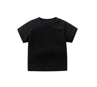 Luckywaqng Body noir tout-petit enfant bébé fille voitures impression t-shirt manches courtes t-shirts hauts vêtements pour enfants VTT t-shirt enfants, Noir , 0-3 mois