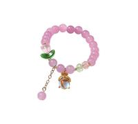Luckywaqng Bracelet 2024 pour femme, bracelet de perles de jade chinois pour sa grand-mère, grand-père, mère, père, usage quotidien pour la reine des femmes, taille unique, résine, No Gemstone