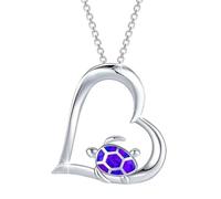 Luckywaqng Collier tortue Bijoux Tortue Pendentif Tortue Collier Tortue Presents pour les amoureux de la tortue pour femme Pendentif avec ventouse (violet, taille unique)