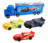 Luclay Blue Racing - Jouet de voiture - Lightning Mc-Queen - Idéal pour garçons et filles, collectionneurs et amateurs de jouets - Pour fêtes d'anniversaire d'enfants, Pâques