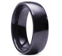 Lucleon by Trendhim Bague pour homme | Céramique à facettes | Céramique | Design danois | Forme Court plate | Différentes couleurs et tailles, 57mm, Métal non précieux, Aucune pierre précieuse