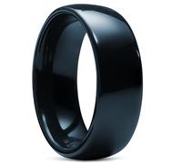 Lucleon by Trendhim Bague pour homme | Céramique à facettes | Céramique | Design danois | Forme Court plate | Différentes couleurs et tailles, 62mm, Métal non précieux, Aucune pierre précieuse