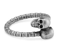 Lucleon by Trendhim Bague pour homme | Design tête de mort | Acier inoxydable 316L avec surface noire | Design danois | Acier et noir, 60mm, Métal non précieux, Aucune pierre précieuse