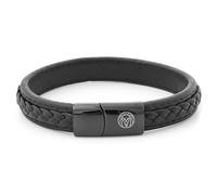 Lucleon by Trendhim Bracelet pour homme | Cuir rétro | Cuir véritable et acier inoxydable | Design danois | Fermeture magnétique, xxx-large, Cuir, Pas de gemme