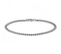 Lucleon by Trendhim Bracelet pour homme en acier inoxydable argenté | Bracelet fin avec design à maillons et fermoir solide | Design danois | Accessoire décontracté, medium, Métal non précieux, Pas de
