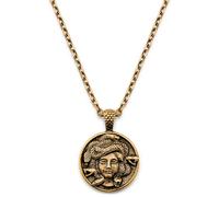 Lucleon by Trendhim | Collier vintage dans un ton doré | Pour homme | Chaîne de câble de 3 mm | Acier inoxydable doré | Surface polie | Pendentif Méduse | Design élégant | Design danois, 70, Métal non
