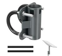 LUCMO Starlink Support universel pour mât d'antenne Starlink V2, support de tuyau réglable en forme de U pour balcon, camping-car, support de montage, réglable de 35 à 55 mm