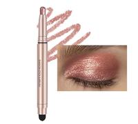 Lucoss Crayon Fards à Paupières pailleté, Baton de Fard a Paupiere Pailleté, Crayon Ombre à Paupières Crème Imperméable Crayon Fard à Paupières Brillant Maquillage Crayon Yeux pailleté Blanc Noir