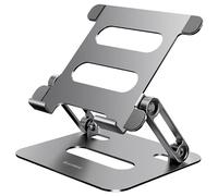 Lucrave Support de Tablette de Bureau Pliable réglable en Aluminium pour iPad Compatible avec Microsoft Surface, iPad, Galaxy Tabs, Kindle Fire, Nexus, liseuse électronique (4-13"), Gris