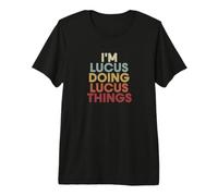 Lucus Name Lucus Personalized Name First Given T-Shirt Haut de Gamme