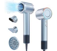 Lucw-Hd-896 Sèche-Cheveux Ionique, Moteur Brushless Haute Vitesse De 110 000 Tr/Min, Séchage Rapide À Faible Bruit De 22 M/S, 1600w Seche Cheveux Professionnel, 1 Diffuseur Et 2 Concentrateurs