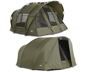 Lucx® Leopard Bivvy + Winterskin Tente de pêche pour 2 à 3 Personnes + Couverture pour 2 à 3 Personnes + sur-Wrap de pêche + dôme + Skin Tente de Camping, Homme, vert olive, L