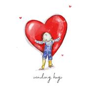 Lucy Claire Illustrations Sending Hugs Carte de condoléances