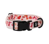 Lucy & Co. Collier pour chien - Collier de designer durable et léger pour animaux de compagnie - Boucle de sécurité réglable en métal (Howdy, Honey Collar)