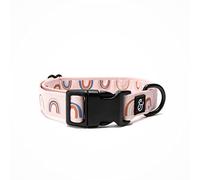 Lucy & Co. In The Clouds Collier réglable pour chien - Collier mignon pour chiens de petite, moyenne et grande taille - Fermeture à boucle - Accessoires pour chien - Arc-en-ciel rose