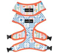 Lucy & Co. Sunny in Sicily Harnais réversible pour chien - Confort réglable avec double attaches de laisse - Taille XL