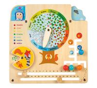 Lucy & Leo 322 Calendrier de la nature - Tableau d'apprentissage en bois