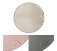 LucyBalu® Circle Tapis de gamelle Rond en Silicone I Taupe