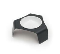 LucyBalu® Gamelle Surélevée pour Chat | Bol Ergonomique de Nourriture & Eau avec Support | Anthracite