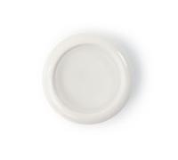 LucyBalu® Gamelle surélevée pour chat en céramique, forme organique, blanc